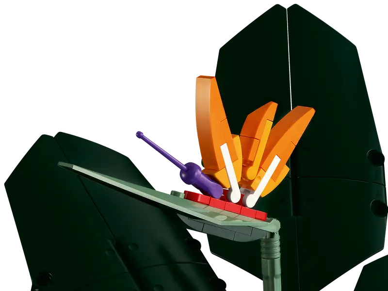 LEGO® Bird of Paradise 10289 includes purple LEGO swords that make the flower’s stamens