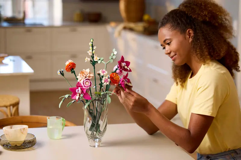 LEGO Botanicals Pretty Pink Flower Bouquet 10342 Amazon