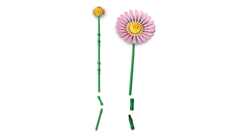 LEGO Botanicals Petite Sunny Bouquet 10347 comes with adjustable stems