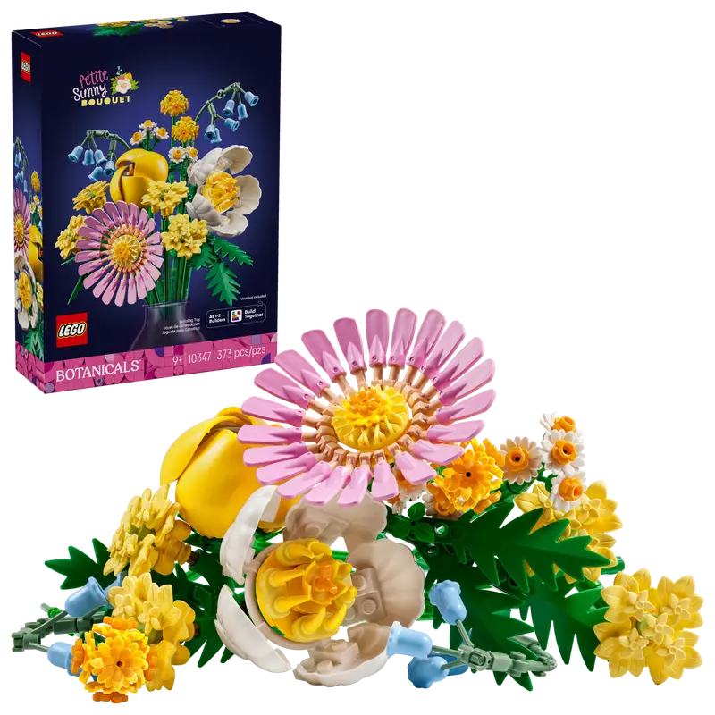 LEGO Botanicals Petite Sunny Bouquet 10347 with packaging