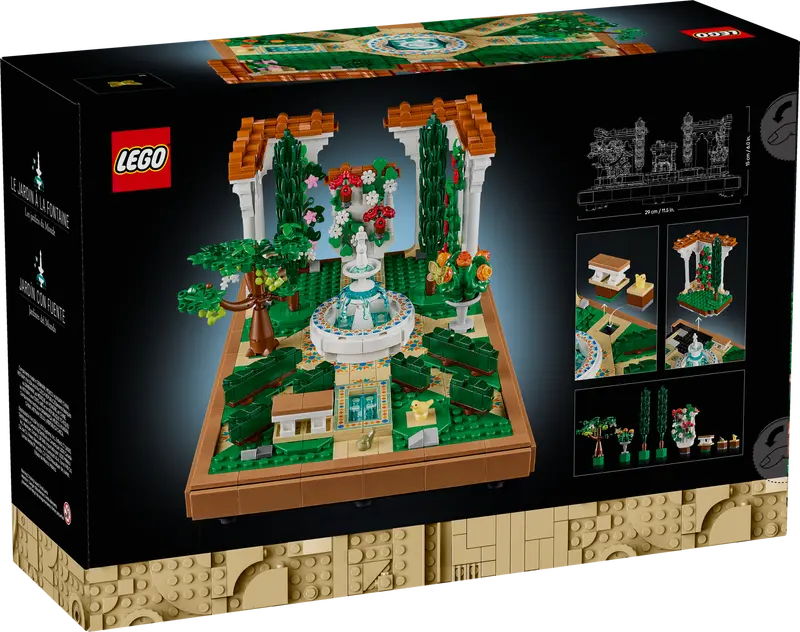 LEGO® Icons Fountain Garden 10359 Box