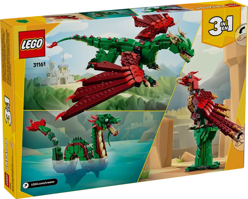 LEGO Creator 3in1 Medieval Dragon 31161 Box