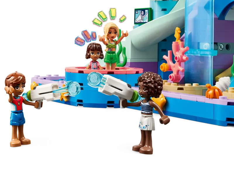 LEGO® Friends Heartlake City Water Park 42630 features water blasters