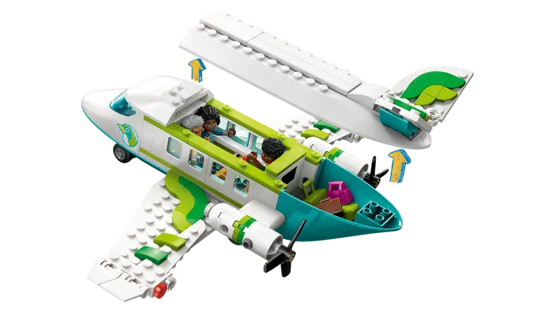 LEGO® Friends Heartlake City Airport and Airplane 42656 - Lift the roof to place characters and baggage inside the plane
