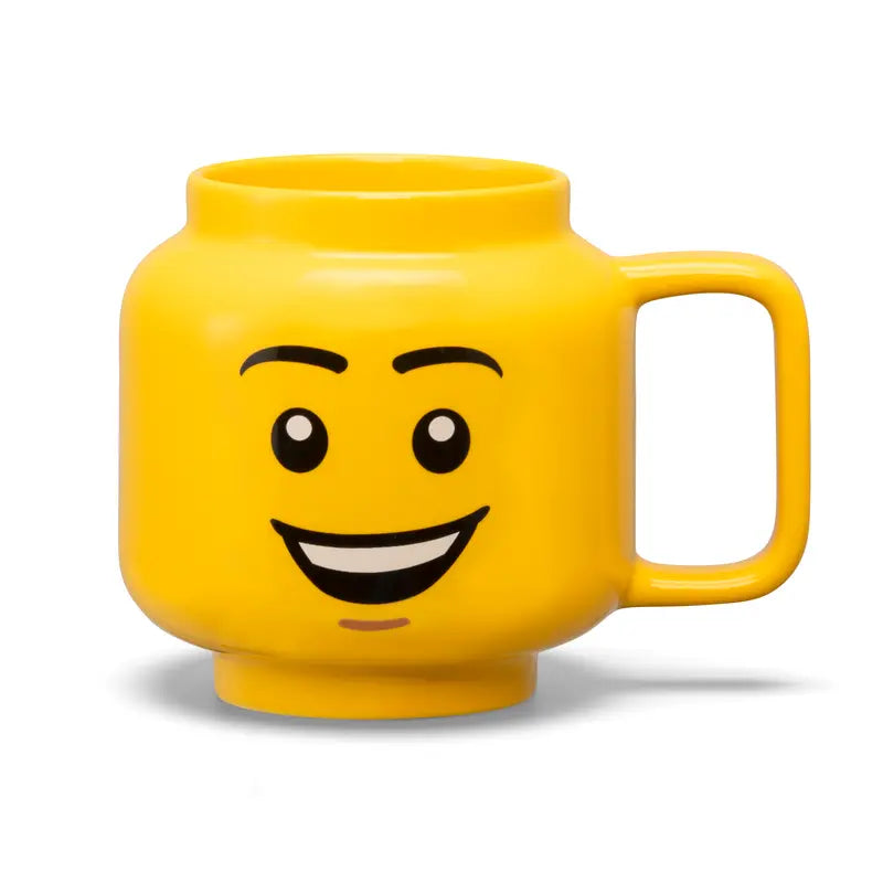 LEGO Large Happy Boy Ceramic Mug 5007877 Brick Island