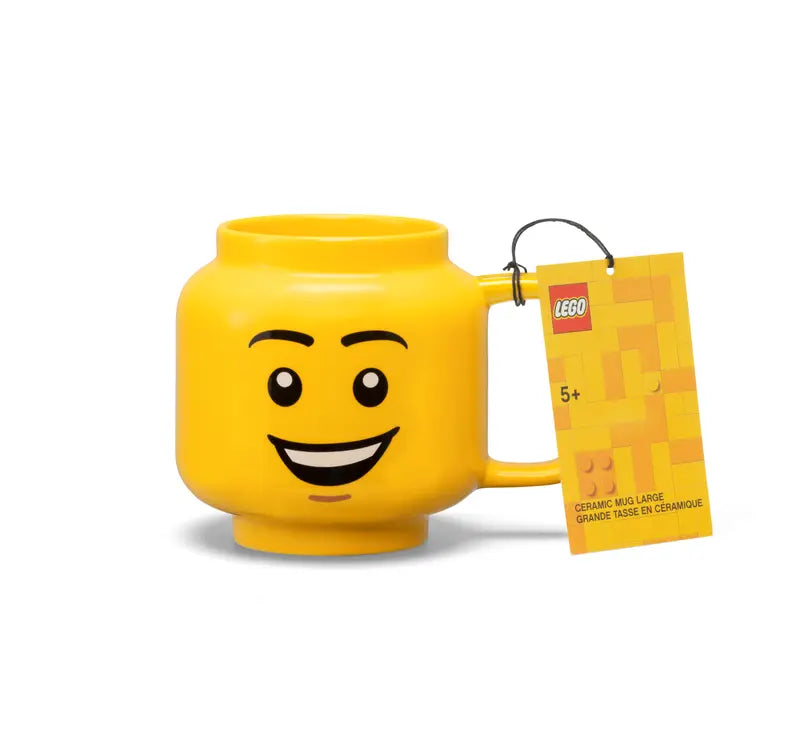 LEGO Large Happy Boy Ceramic Mug 5007877 Brick Island