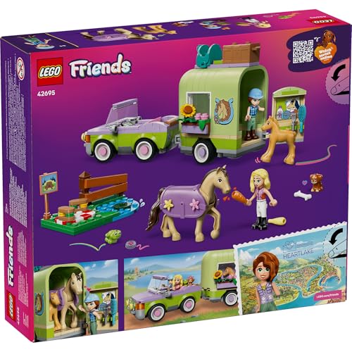 LEGO® Friends Horse & Baby Foal Trailer 42695