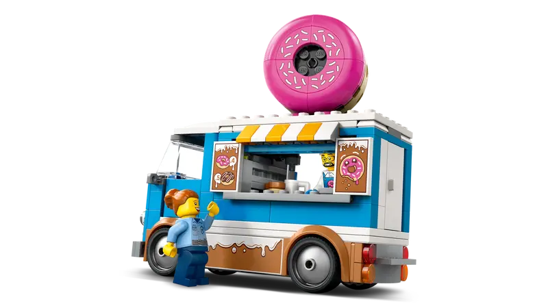 LEGO® City Donut Truck playset (60452) has Detailed interior