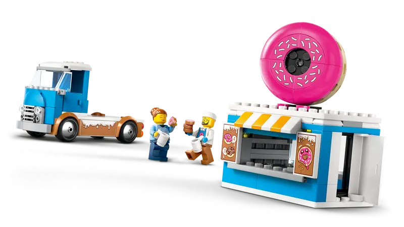 LEGO® City Donut Truck playset (60452) the doughnut kiosk can be Detached