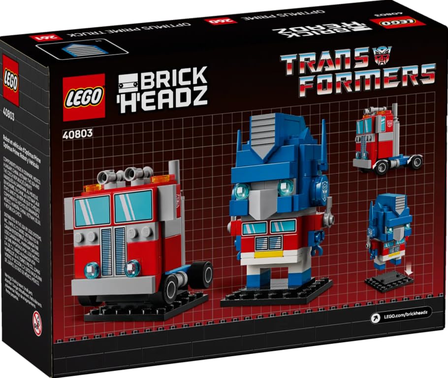 LEGO BrickHeadz Optimus Prime Robot & Vehicle 40803