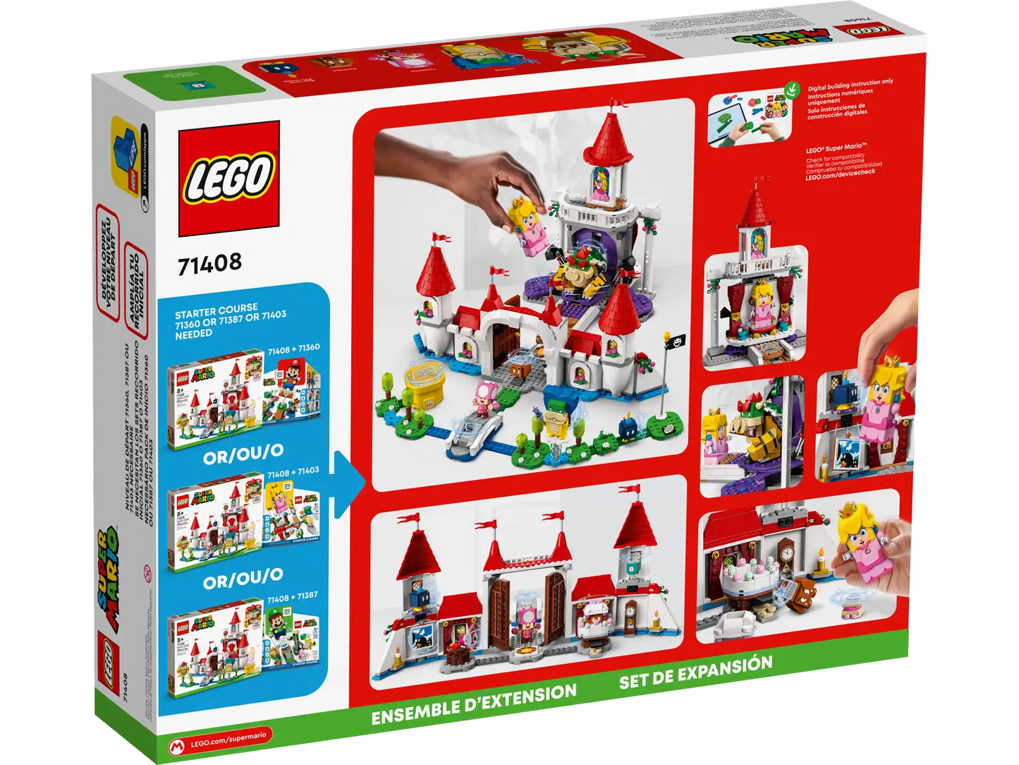 LEGO Peach’s Castle Expansion Set 71408 Brick Island