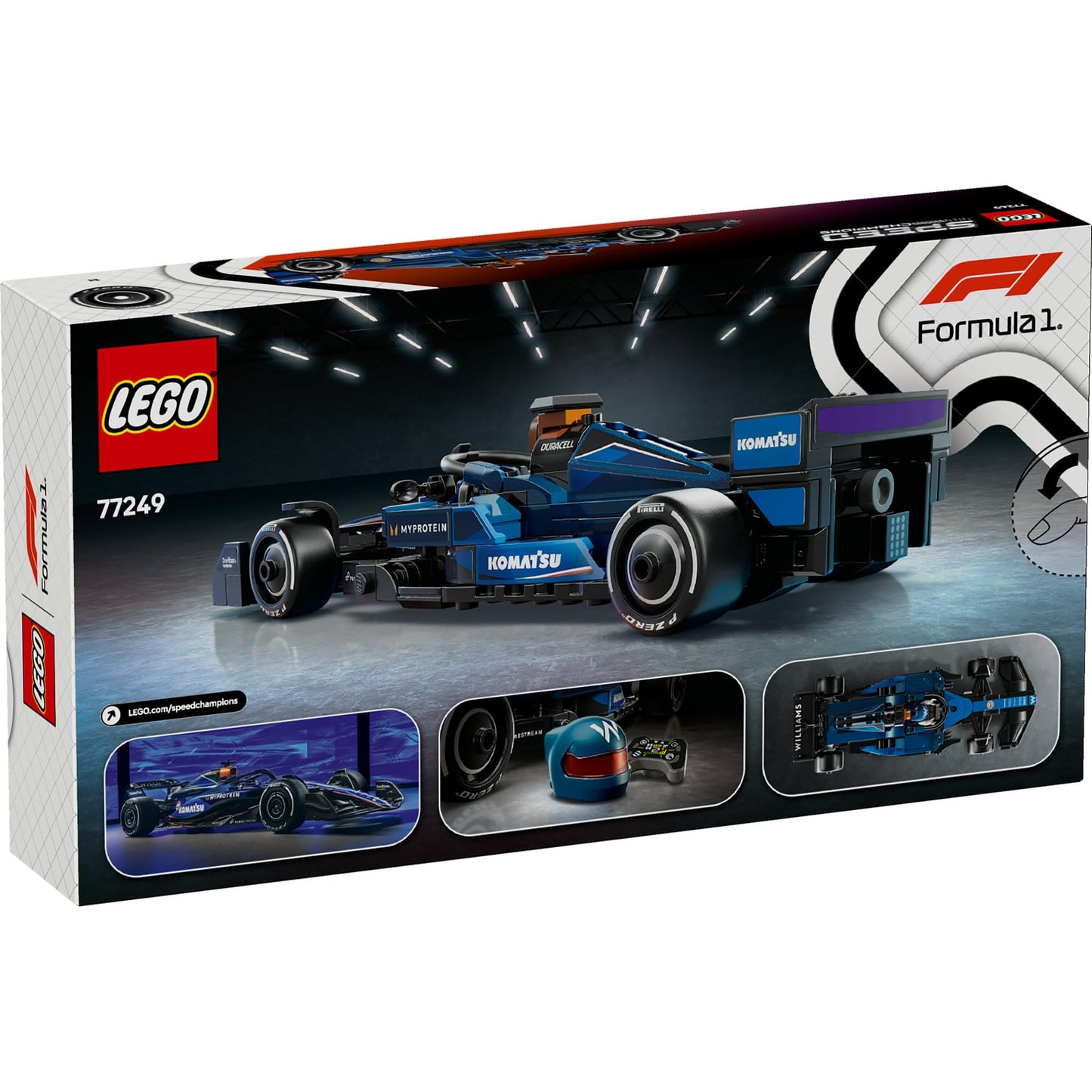 LEGO Speed Champions Williams Racing FW46 F1 Race Car 77249 Brick Island