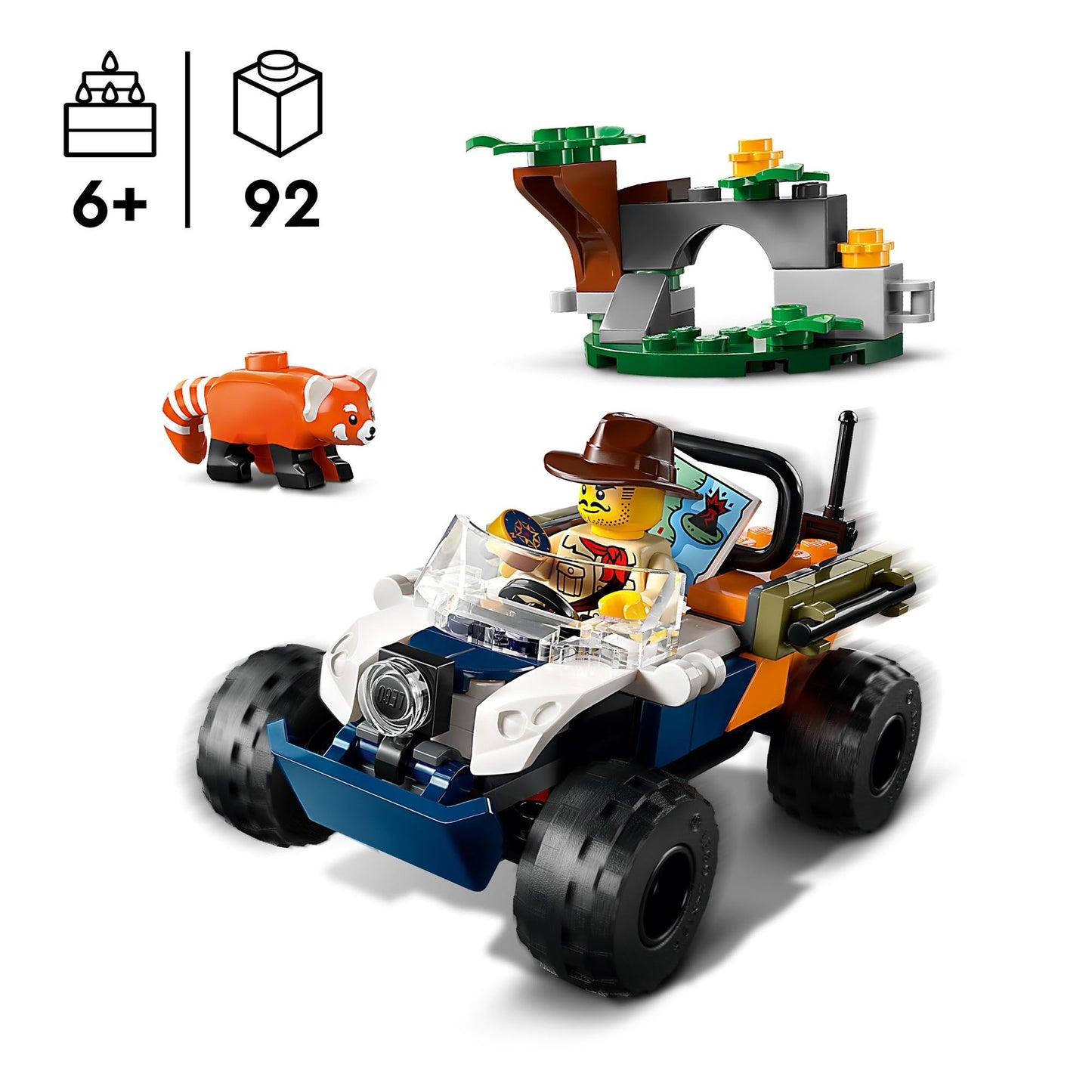 LEGO City Jungle Explorer ATV Red Panda Mission 60424 Amazon