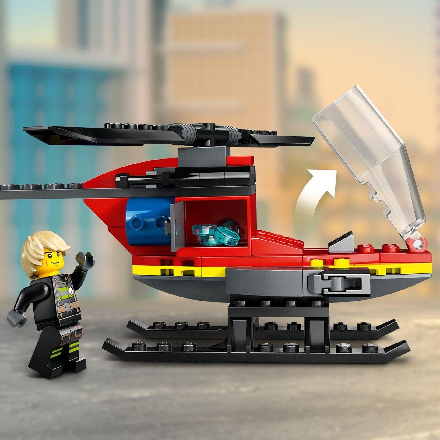 LEGO City Fire Rescue Helicopter 60411 Brick Island