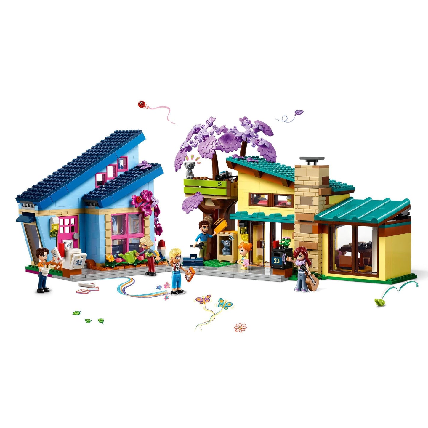 LEGO Friends Olly and Paisley's Family Houses 42620 Amazon