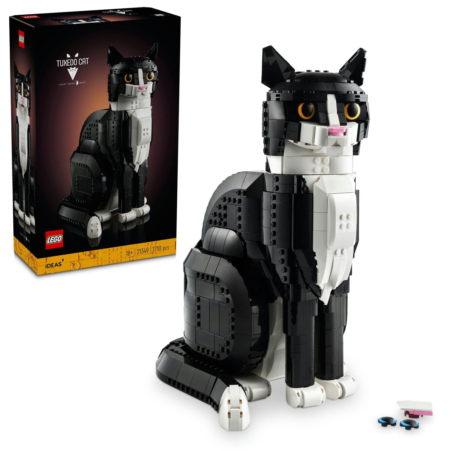 LEGO Ideas Tuxedo Cat 21349 Amazon