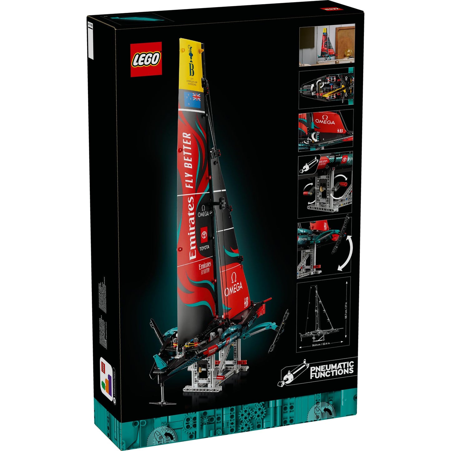LEGO Technic Emirates Team New Zealand AC75 Yacht 42174 Amazon