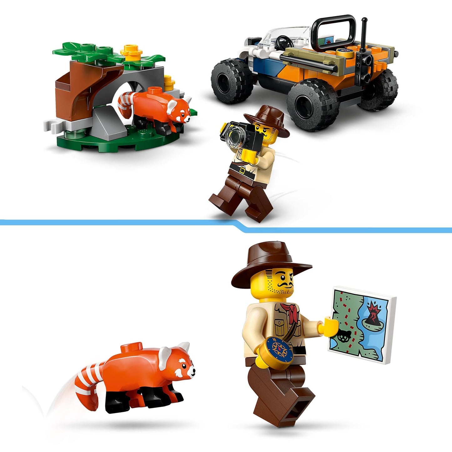 LEGO City Jungle Explorer ATV Red Panda Mission 60424 Amazon