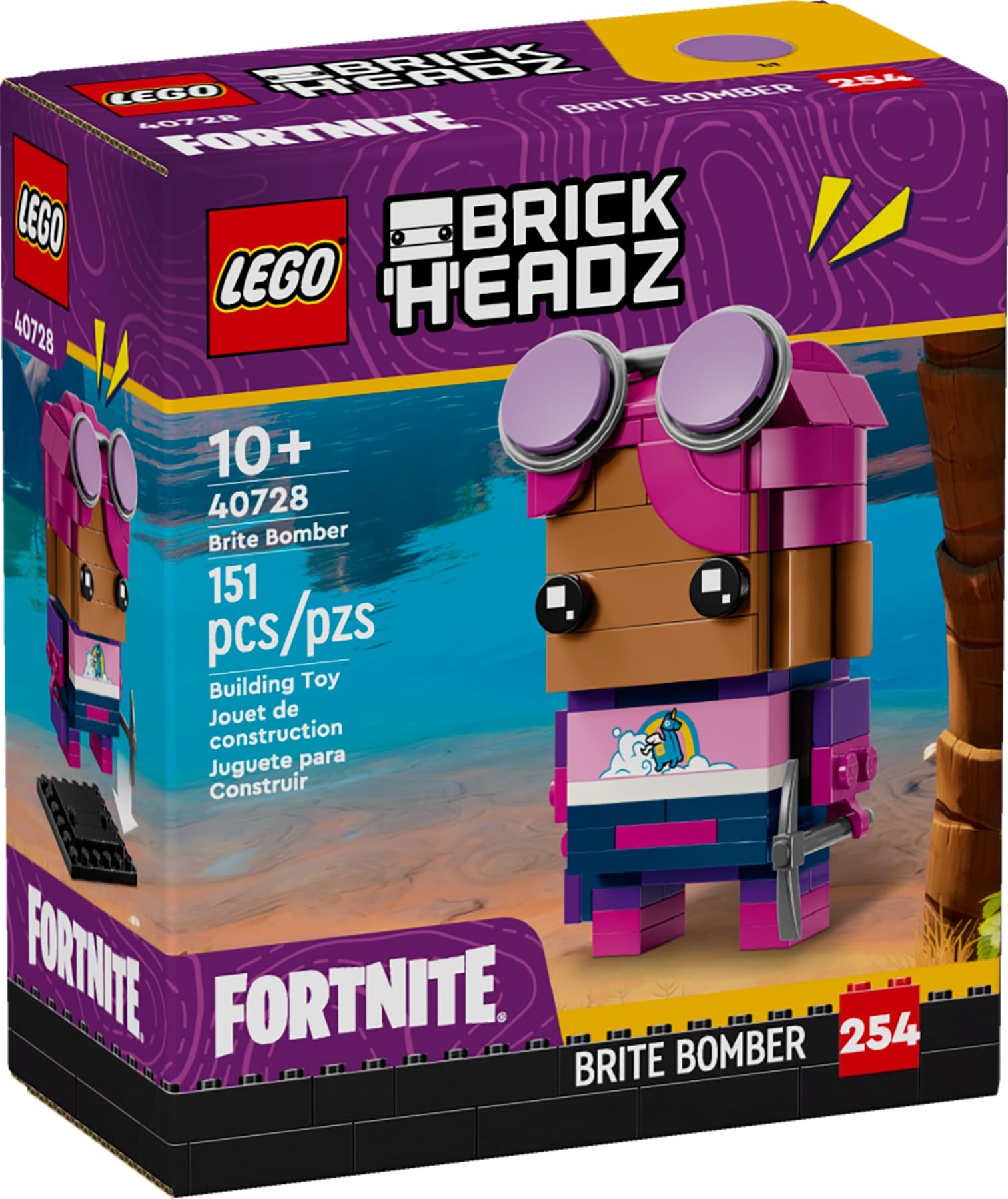 LEGO Fortnite Brick Headz Brite Bomber 40728 Brick Island