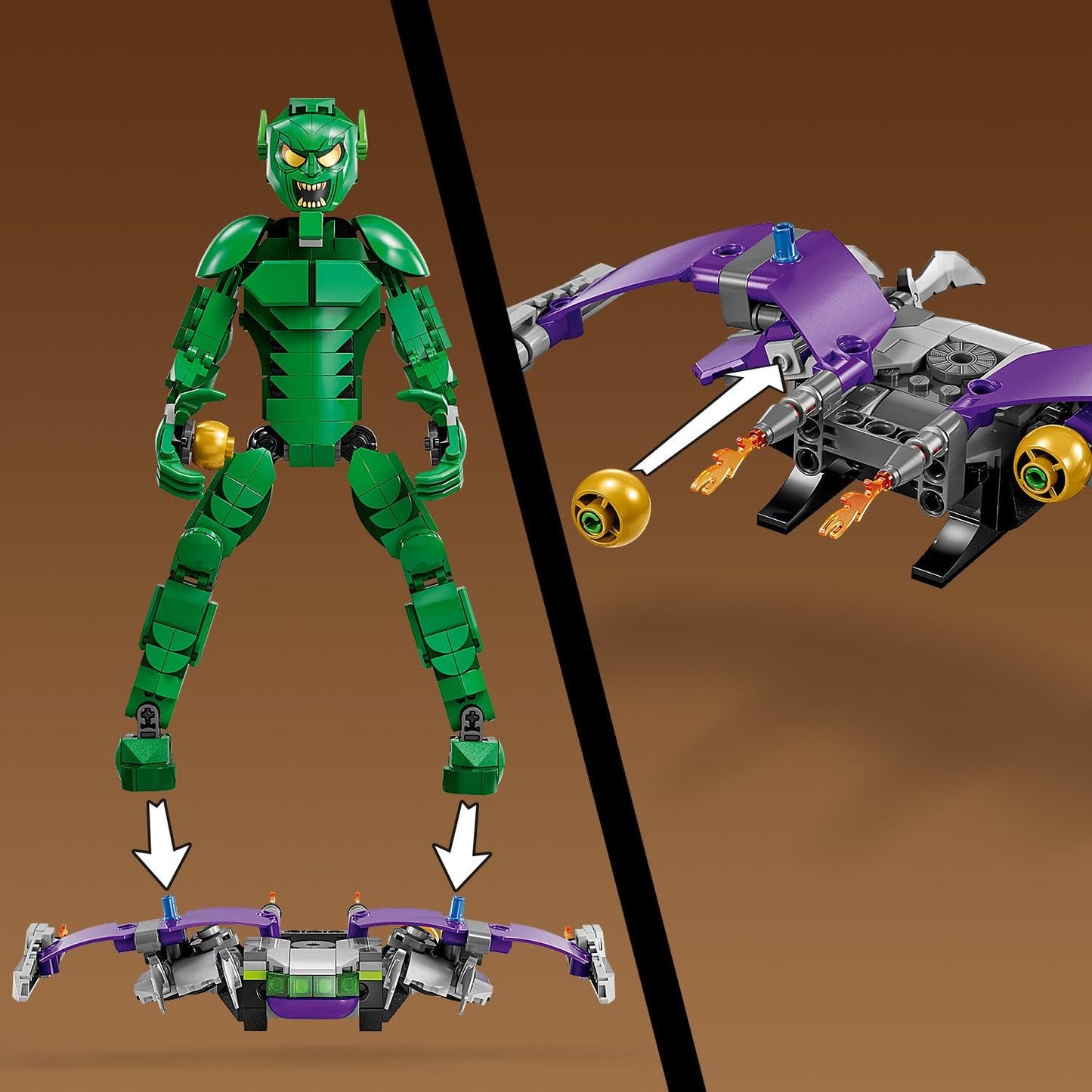 LEGO Marvel Green Goblin Construction Figure 76284 Brick Island