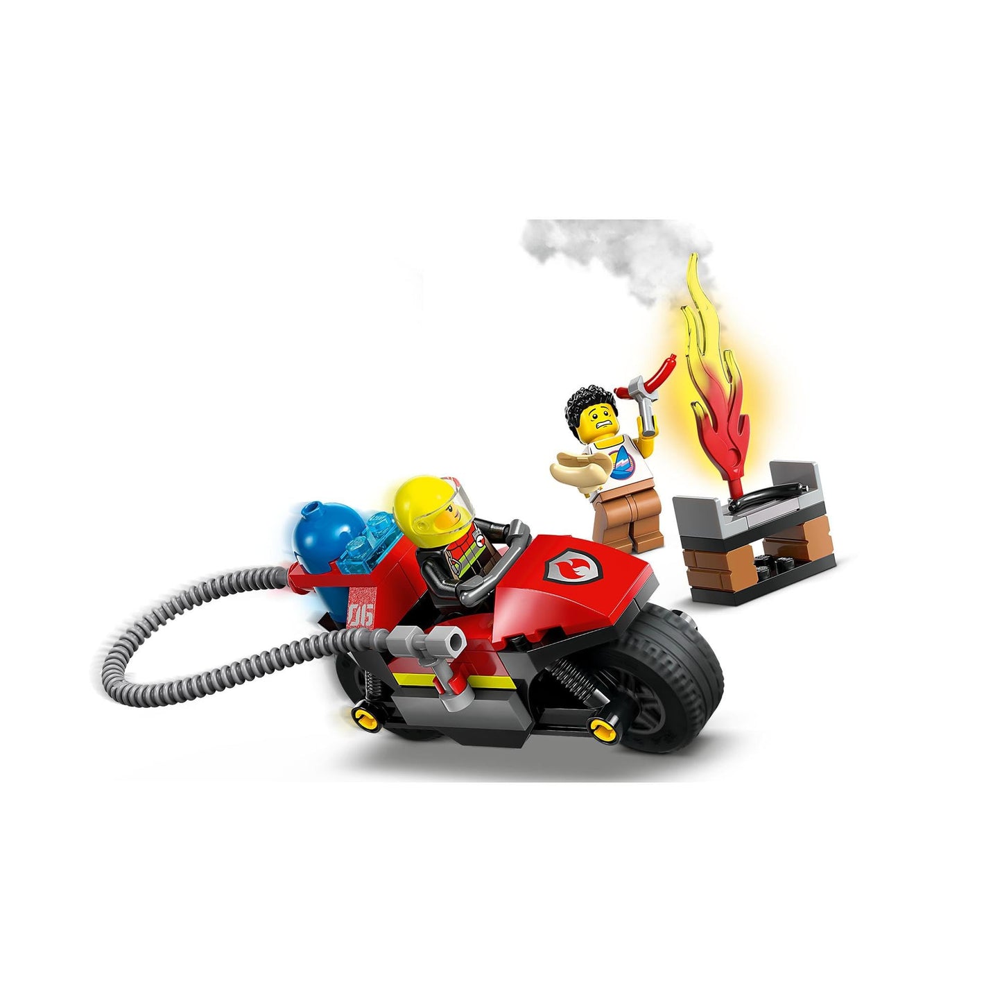 LEGO City Fire Rescue Motorcycle 60410 Brick Island