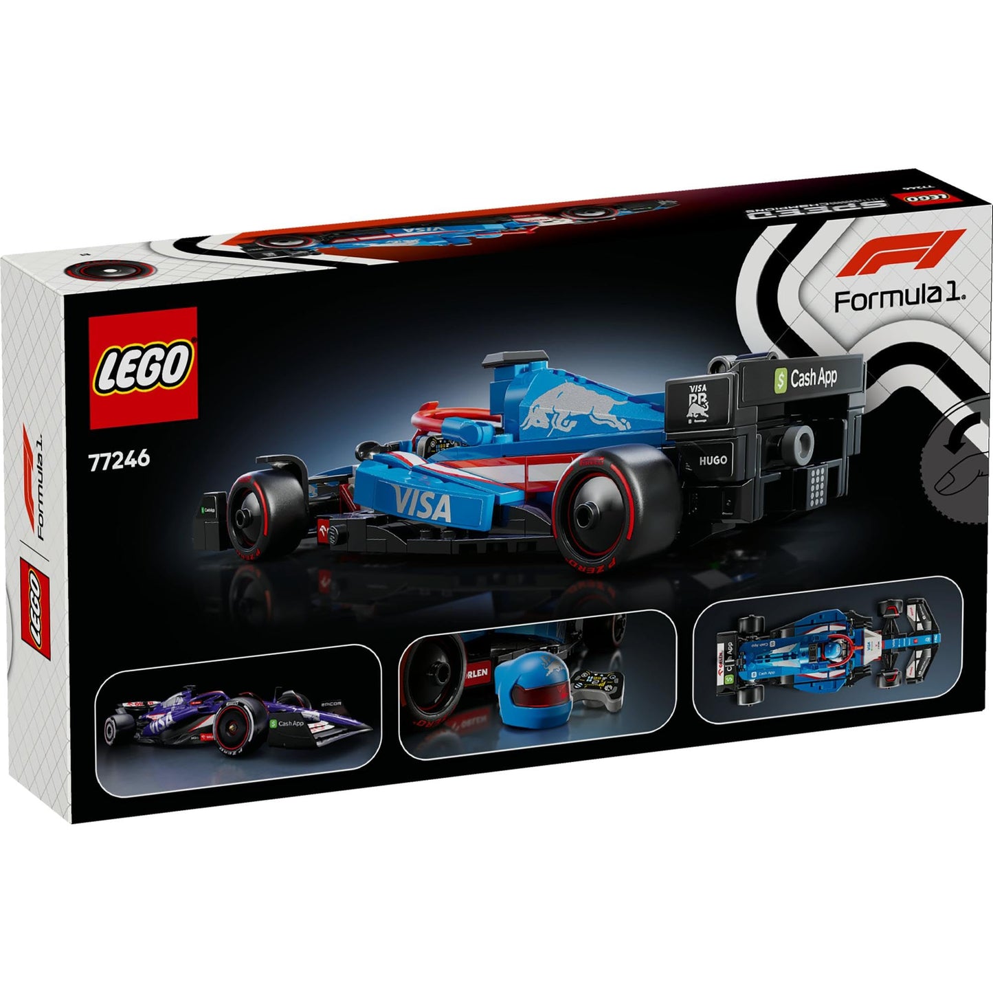 LEGO Speed Champions Visa Cash App RB VCARB 01 F1 Race Car 77246 Brick Island