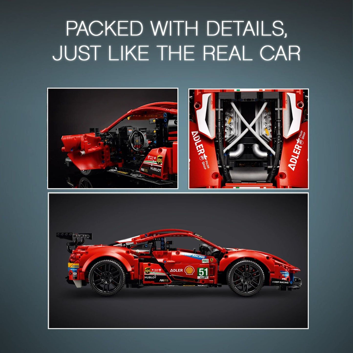 LEGO 42125 Technic Ferrari 488 GTE AF Brick Island