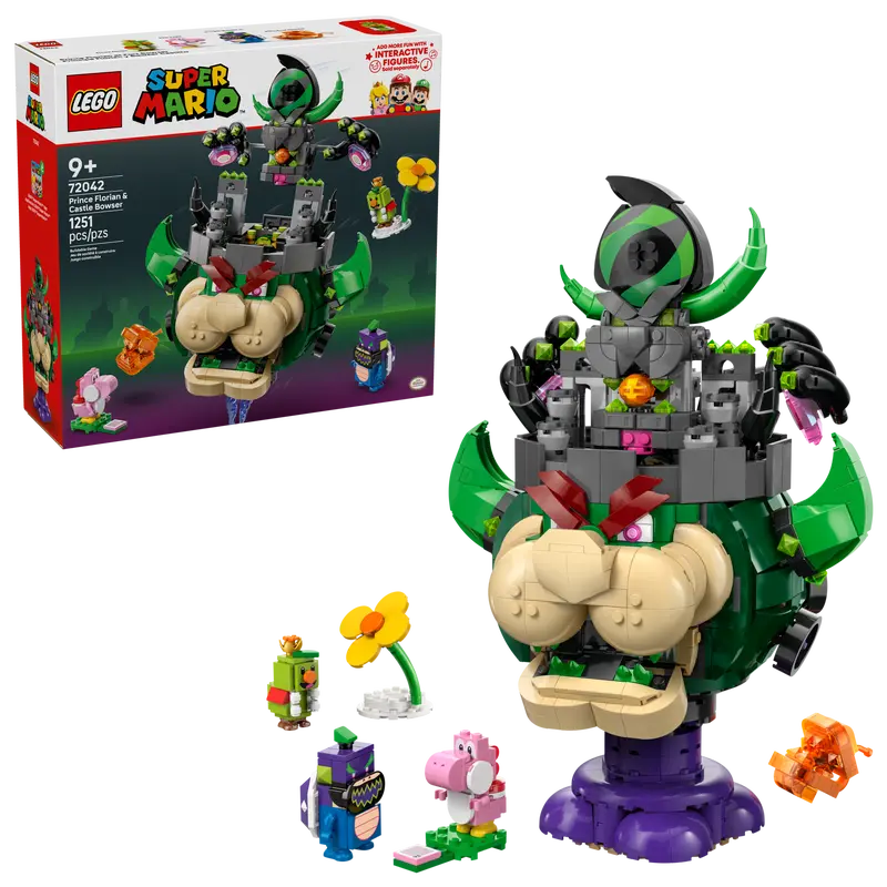 LEGO Super Mario Prince Florian & Castle Bowser 72042 with packaging