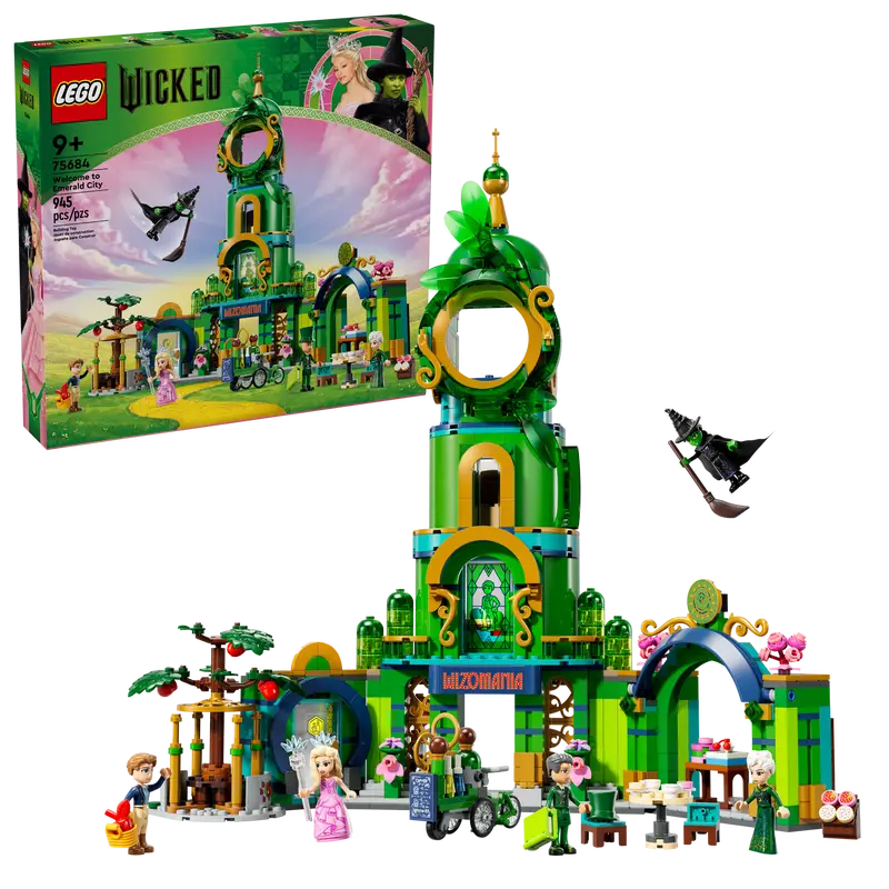LEGO® Wicked 75684 Welcome to Emerald City with packaging