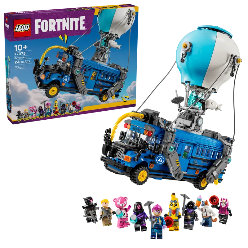 LEGO Fortnite Battle Bus 77073 with packaging