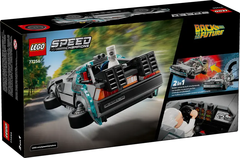 LEGO Speed Champions Time Machine from Back to the Future 77256 Box
