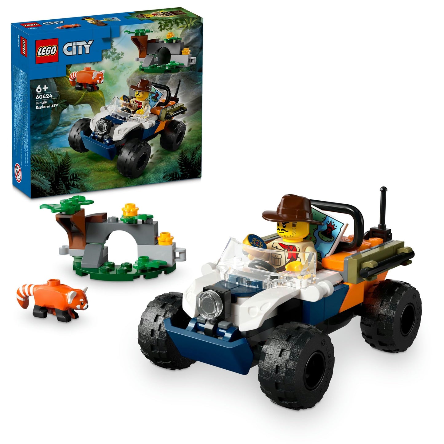 LEGO City Jungle Explorer ATV Red Panda Mission 60424 Amazon