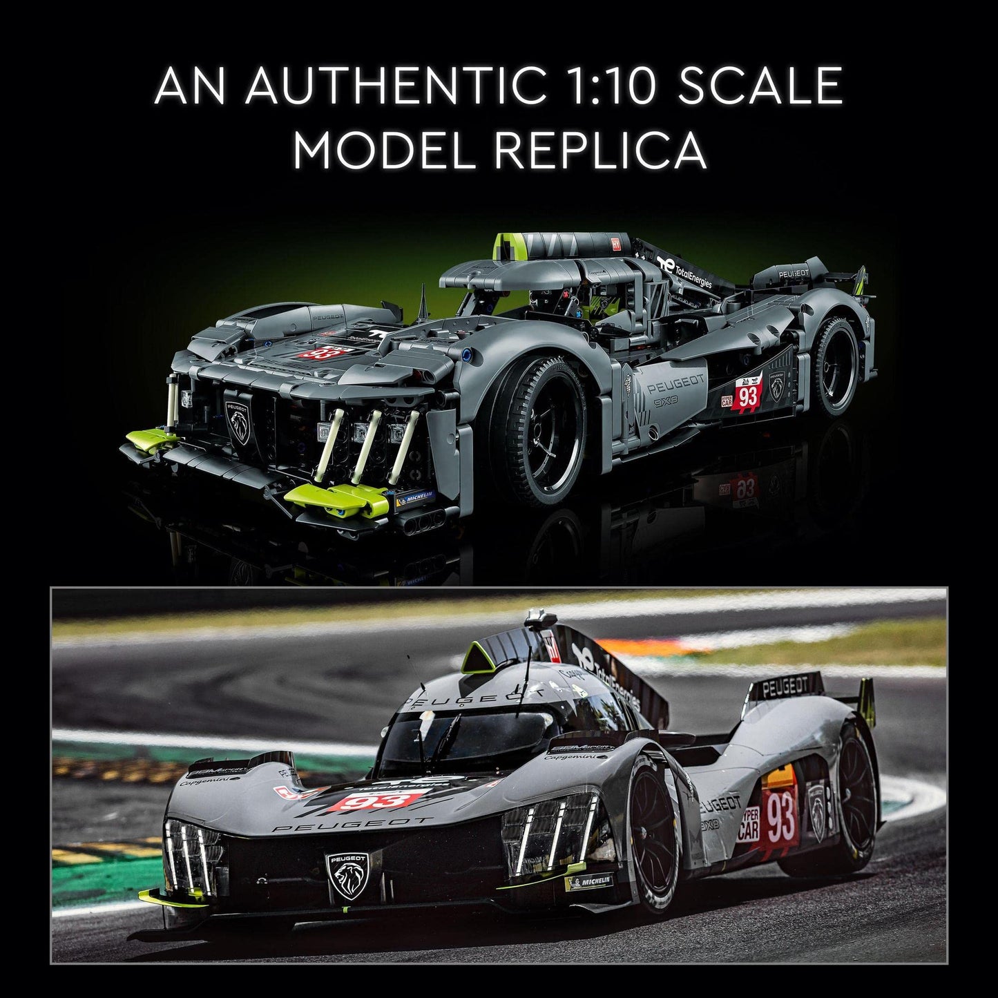 LEGO Technic Peugeot 9X8 24H Le Mans Hybrid Hypercar 42156 Brick Island