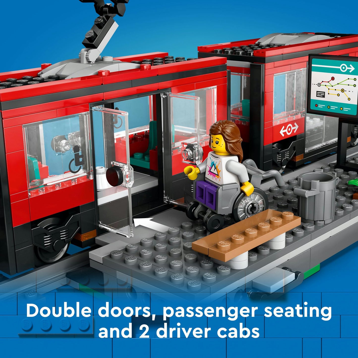 LEGO City Downtown Tram and Station 60423 Amazon