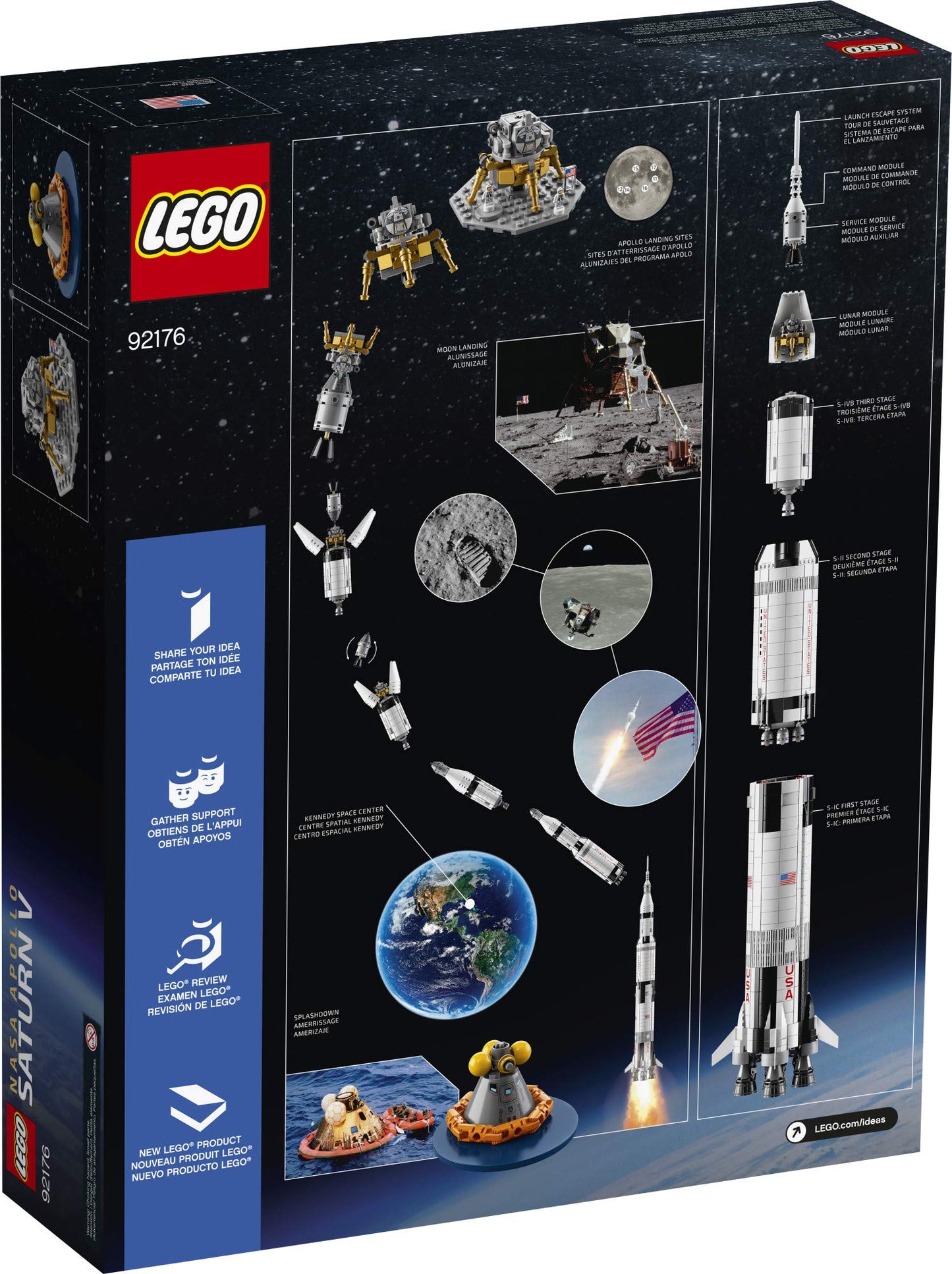 LEGO Ideas NASA Apollo Saturn V 21309 Brick Island