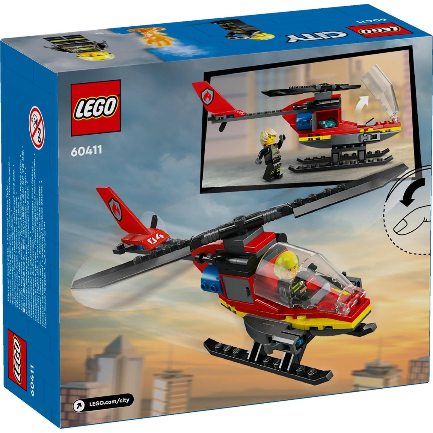 LEGO City Fire Rescue Helicopter 60411 Brick Island