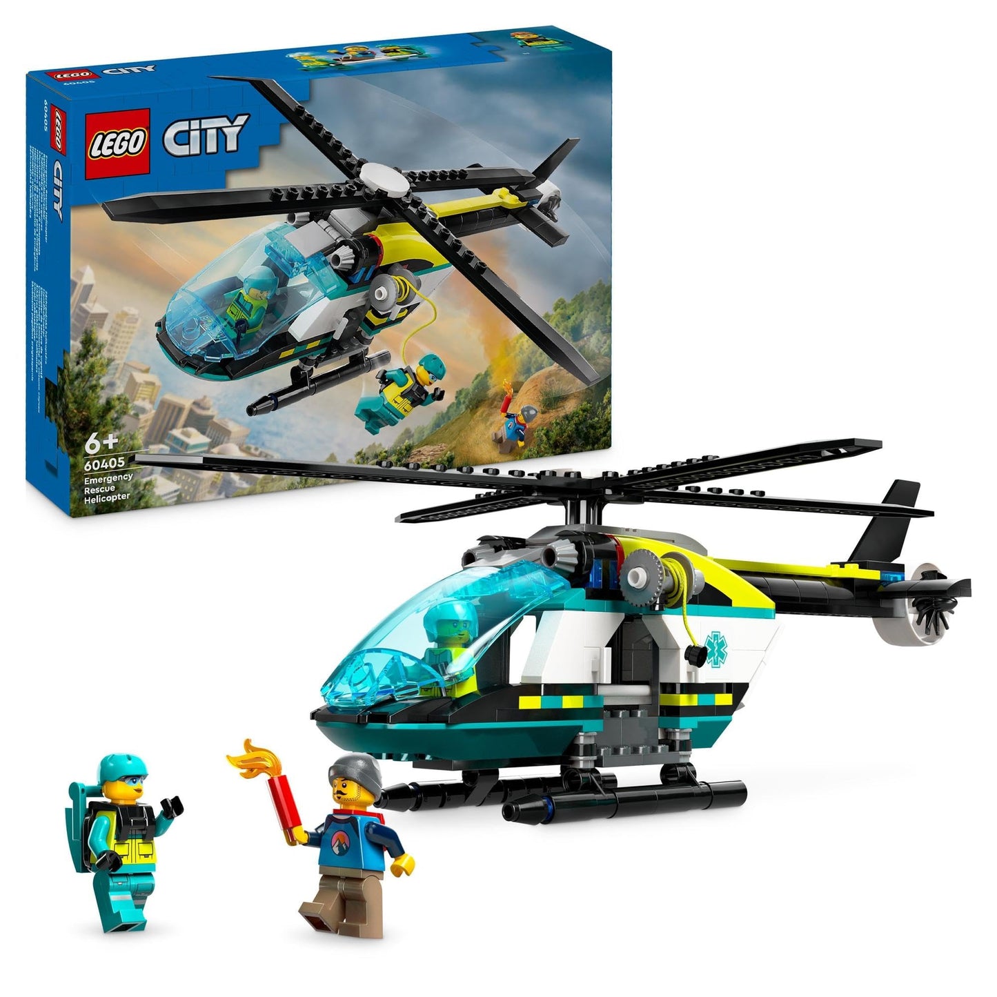 LEGO City Emergency Rescue Helicopter 60405 Amazon