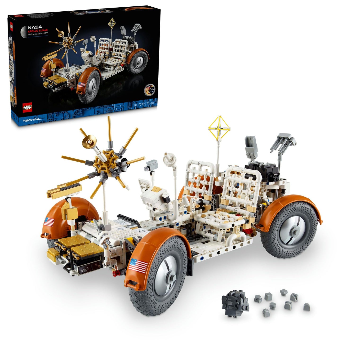 LEGO Technic NASA Apollo Lunar Roving Vehicle – LRV 42182 Brick Island