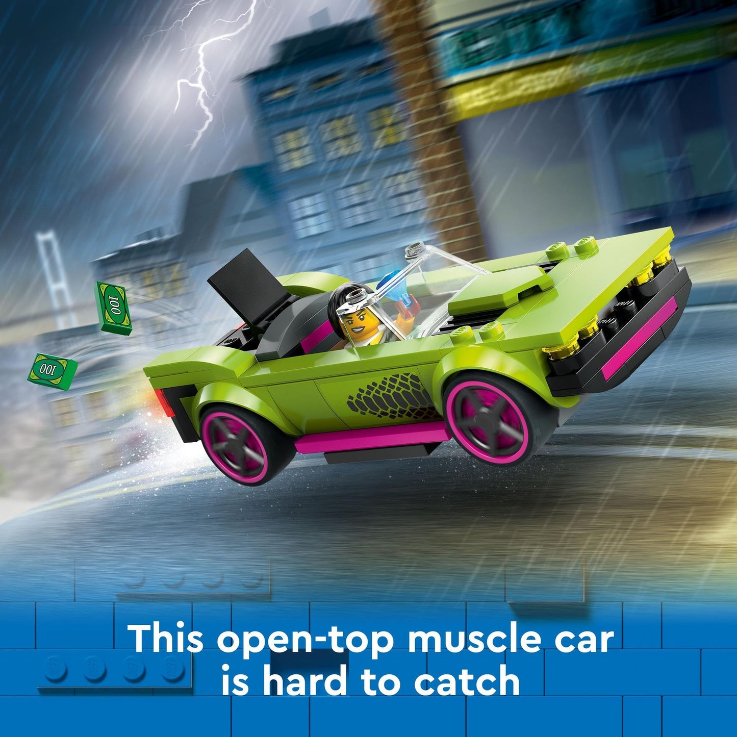LEGO City Police Car and Muscle Car Chase 60415 Brick Island