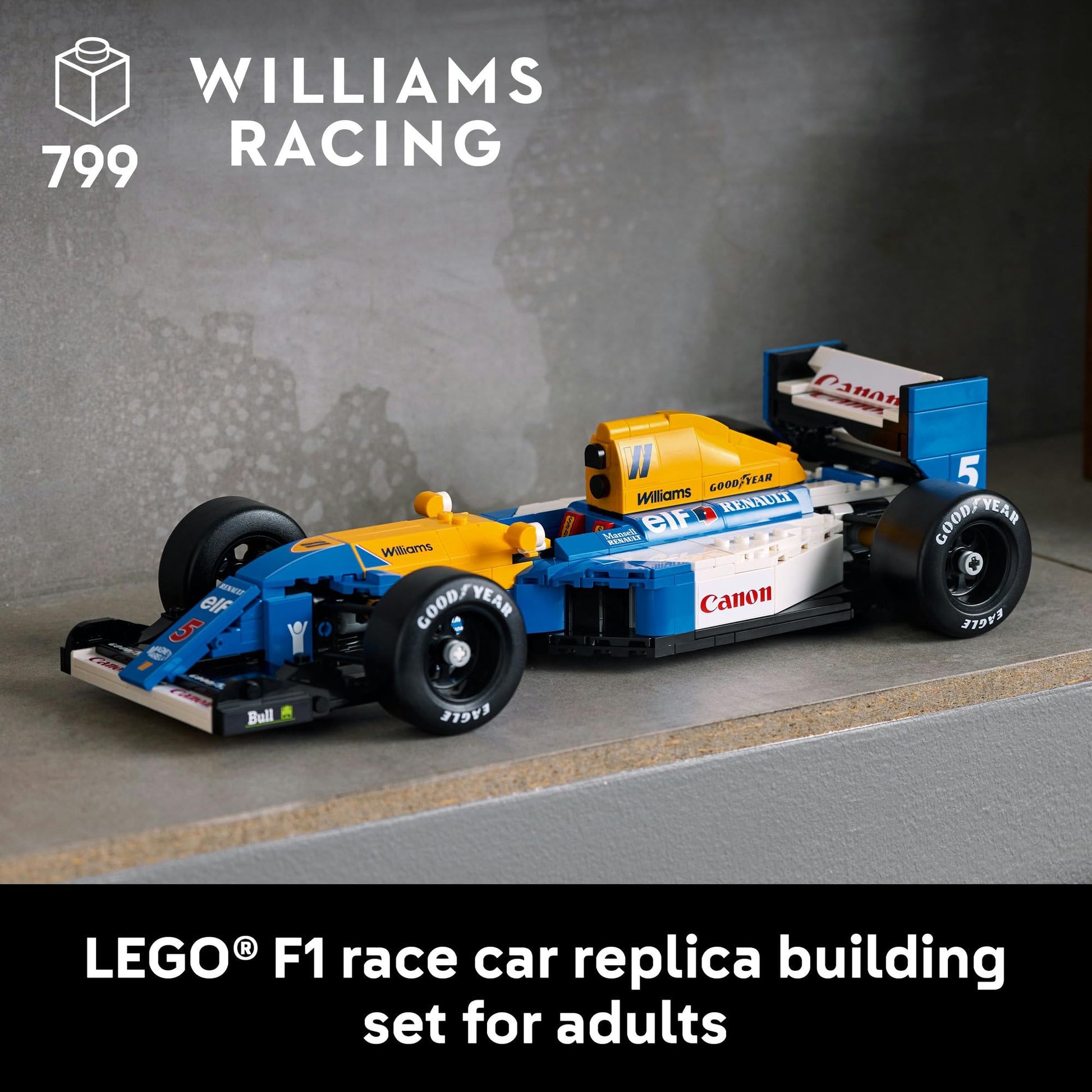 LEGO Icons Williams Racing FW14B & Nigel Mansell F1 10353 Brick Island