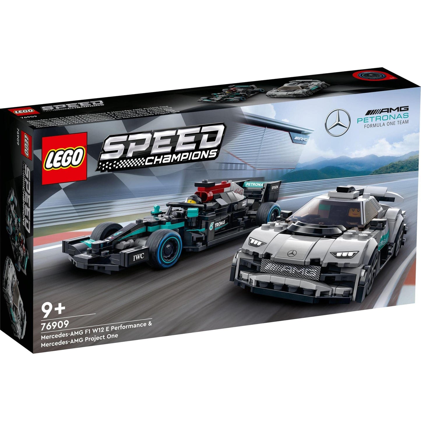 LEGO Speed Champions Mercedes-AMG F1 W12 E Performance & Mercedes-AMG Project One 76909 Brick Island