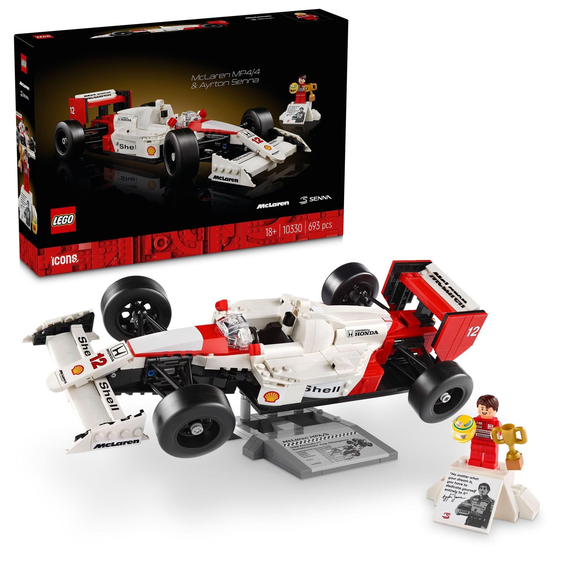LEGO Icons McLaren MP4/4 & Ayrton Senna 10330 Brick Island