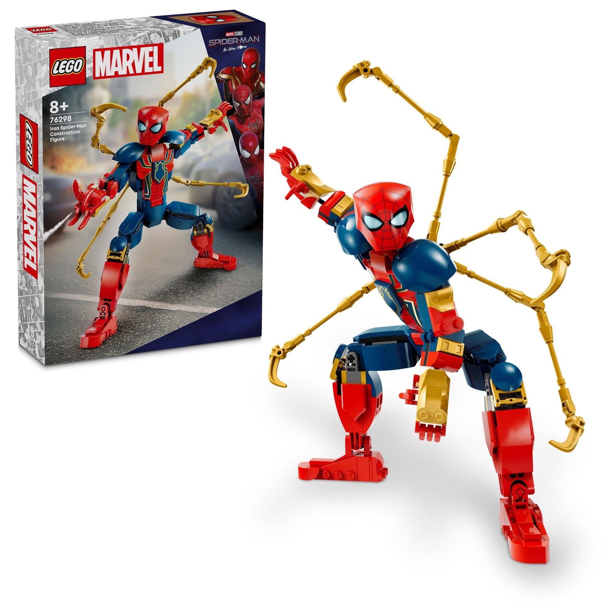 LEGO Super Heroes Marvel Iron Spider-Man Construction Figure 76298 Brick Island