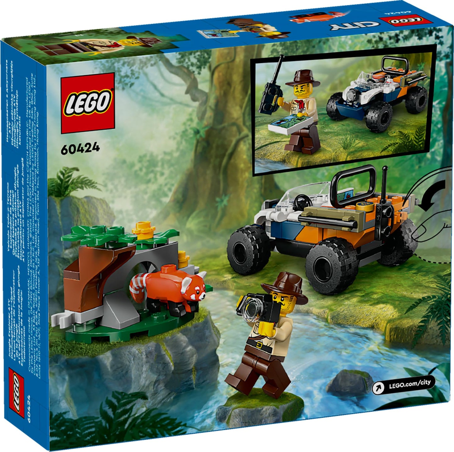 LEGO City Jungle Explorer ATV Red Panda Mission 60424 Amazon