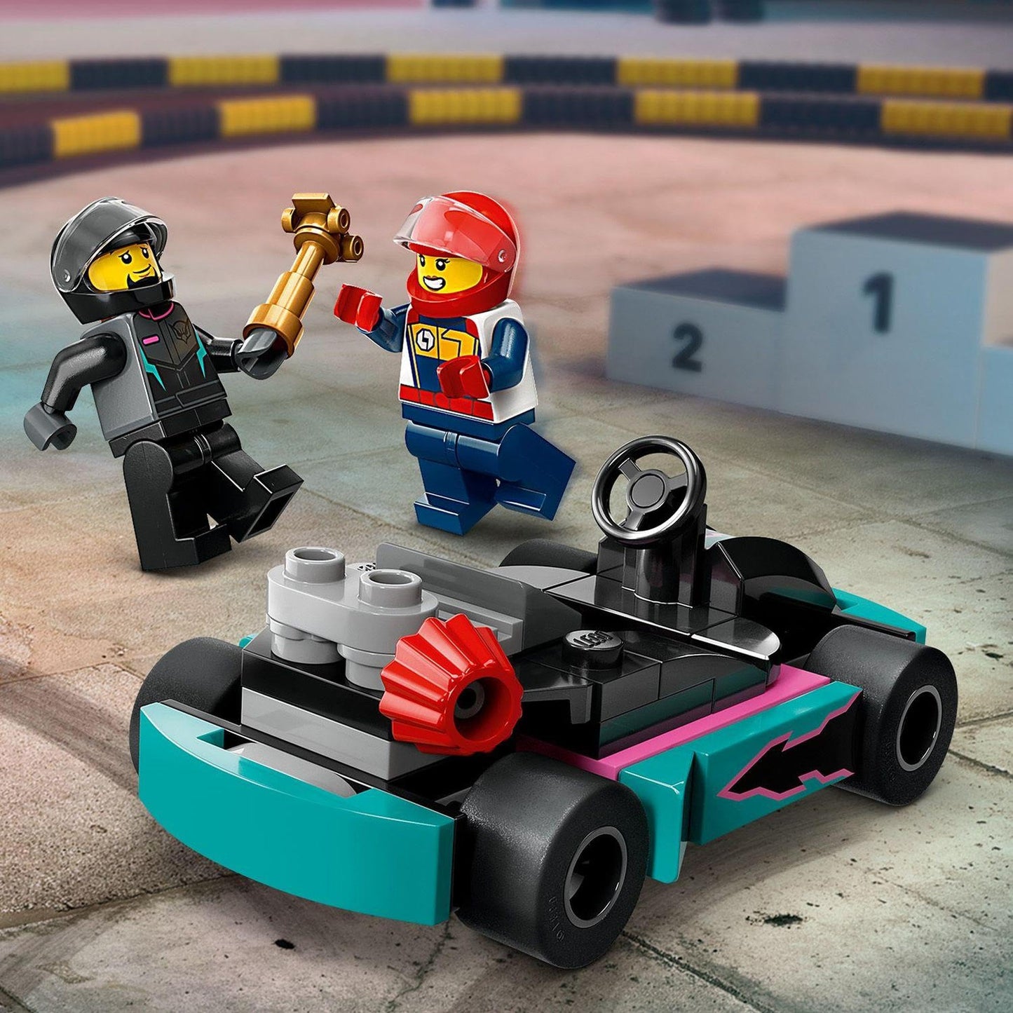 LEGO City Go-Karts and Race Drivers 60400 Brick Island