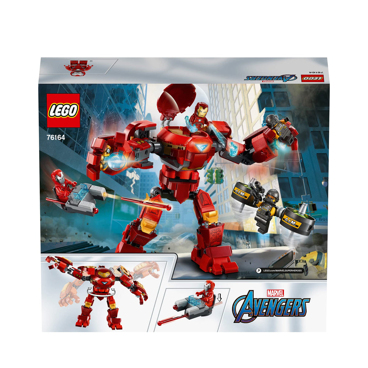 LEGO Marvel Avengers Iron Man Hulkbuster Versus A.I.M. Agent 76164