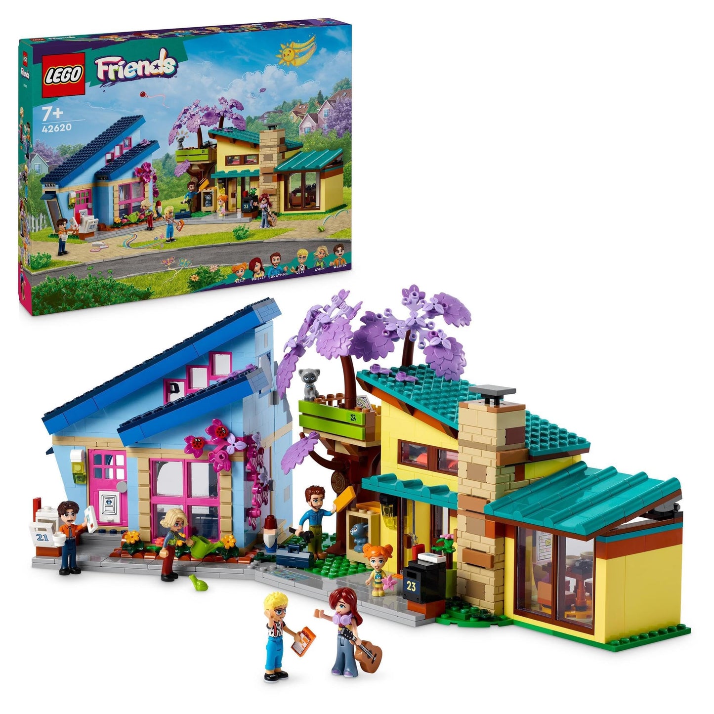 LEGO Friends Olly and Paisley's Family Houses 42620 Amazon