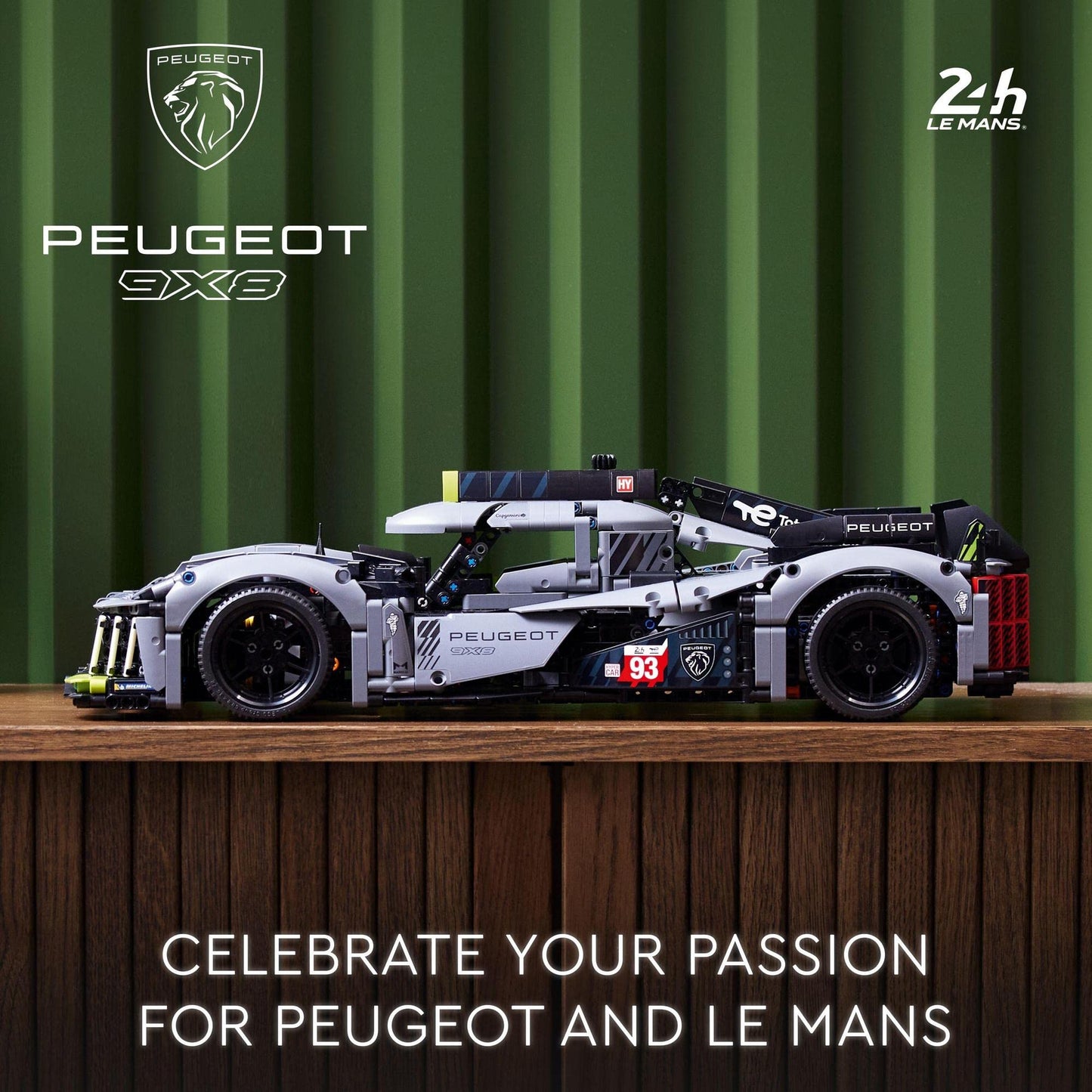 LEGO Technic Peugeot 9X8 24H Le Mans Hybrid Hypercar 42156 Brick Island