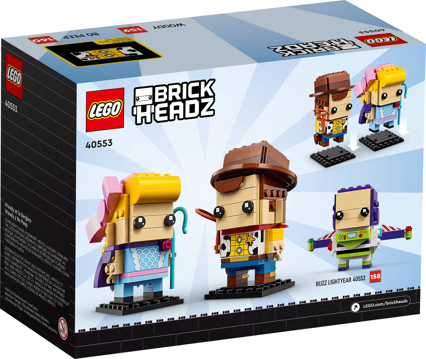 LEGO Brick Headz 40553 Woody and Bo Peep Brick Island