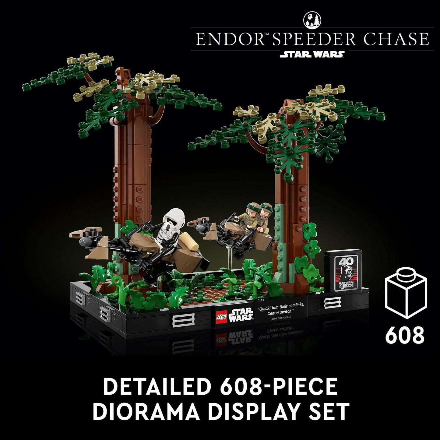 LEGO Star Wars Endor Speeder Chase Diorama 75353 Brick Island